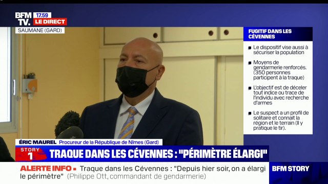 Cévennes: le fugitif est homme apte à la survie en milieu hostile , selon le procureur