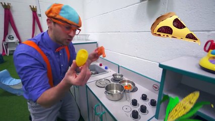 Blippi visita un Patio de Juegos Cubierto (Vive, Ama, Juega)