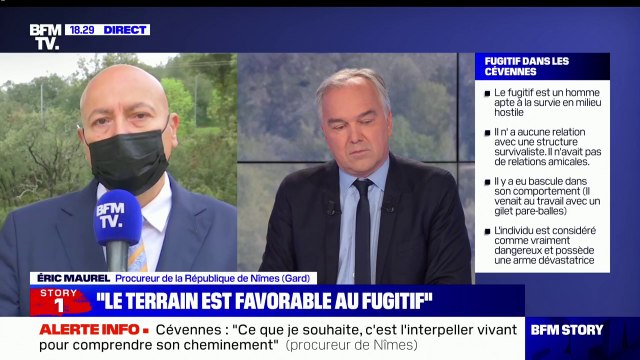 Fugitif dans les Cévennes: pour le procureur, rien en l'état ne permet de dire qu'il est ou pas en vie