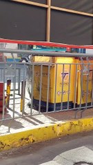 Mall Guards Trying to Stop Escape Vehicle Using Shotguns