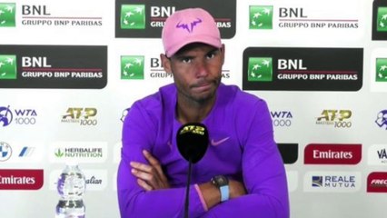ATP - Rome 2021 - Rafael Nadal : "To be able to win these kind of matches against young players give me confidence with my body"