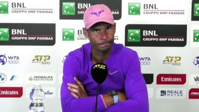 ATP - Rome 2021 - Rafael Nadal : To be able to win these kind of matches against young players give me confidence with my body
