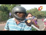 Pillion Riders Spotted Without Helmets In Bhubaneswar