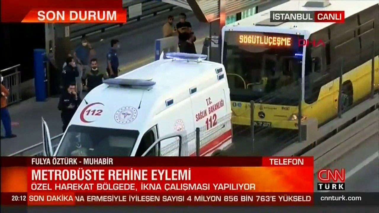 Son dakika... Metrobüste rehine eylemi