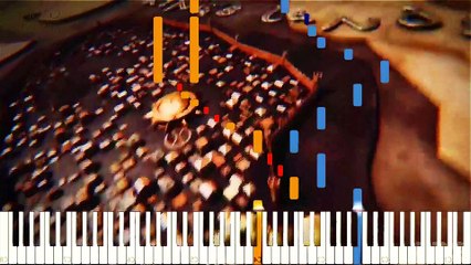 Official Opening Credits Game of Thrones HBO for lefty piano! Best melody ever! (catchy tune) tutorial