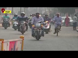No Strict Checking In Berhampur Though Helmet For Pillion Rider Has Been Made Mandatory