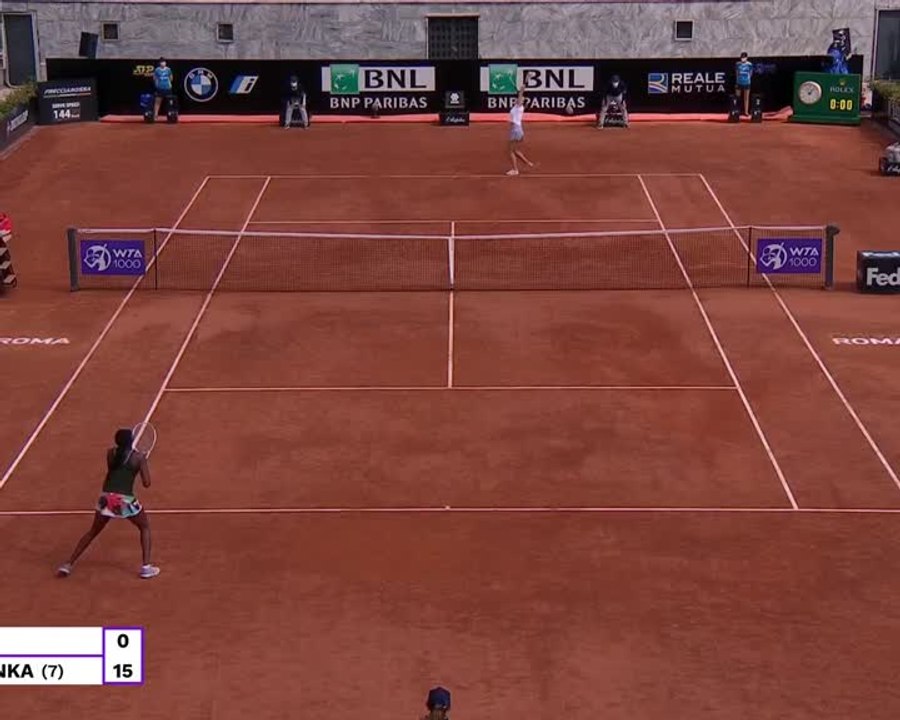 Gauff shocks Sabalenka to reach Rome quarters