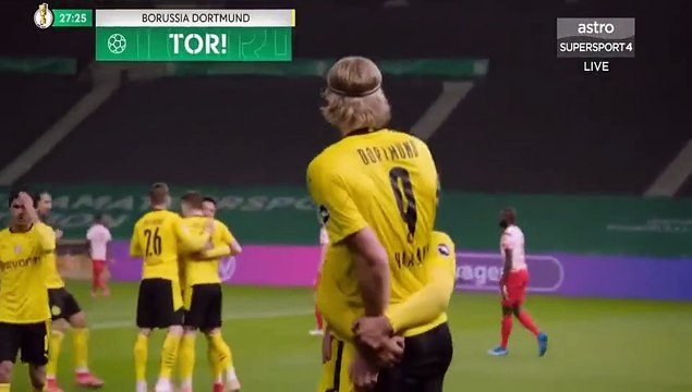 Erling Braut Haaland Goal - RB Leipzig vs Borussia Dortmund 0-2 13/05/2021