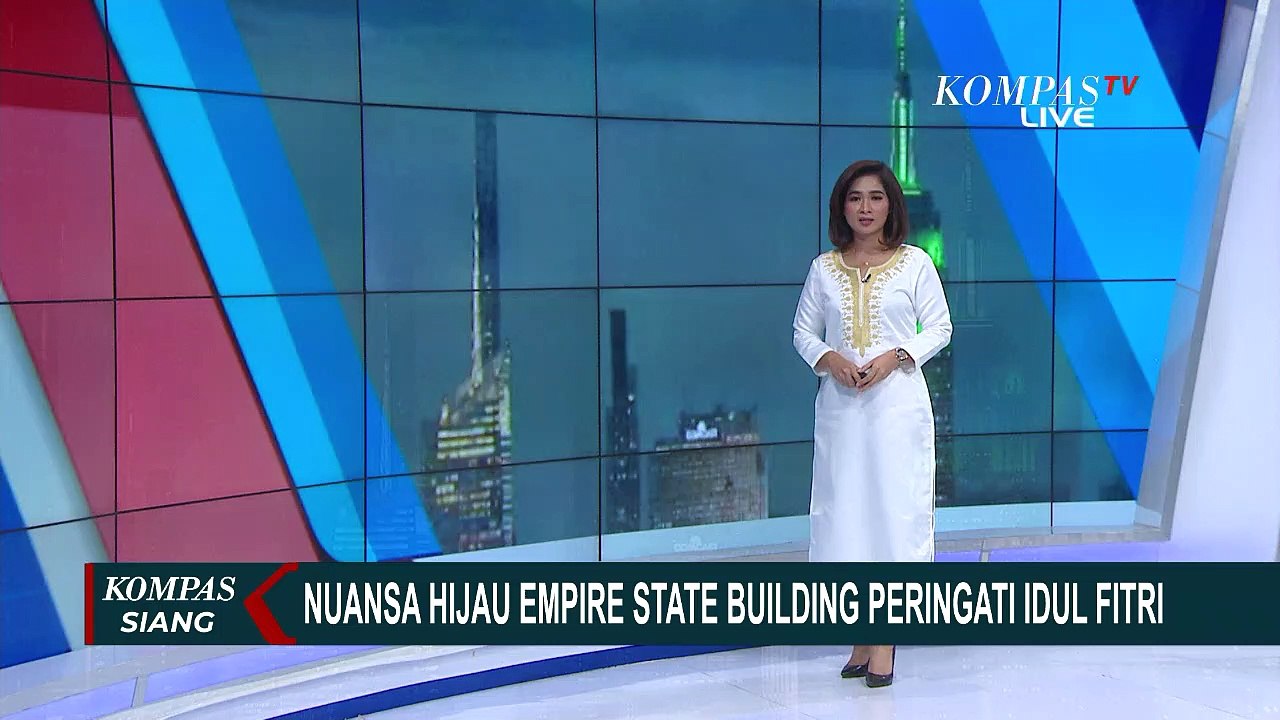 Peringati Idul Fitri, Empire State Building New York Bernuansa Hijau