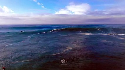 Peter Mel Tows Into a Bomb at Mavericks