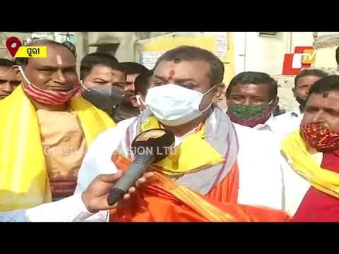 BJP Leader Sambit Patra In Puri Srimandir After Temple Reopens For All | Reaction