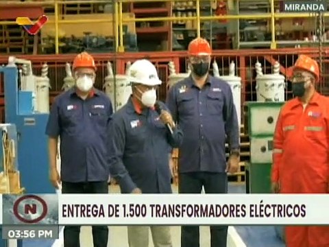 Miranda | Entregan 1.500 transformadores para optimizar el Sistema Eléctrico Nacional