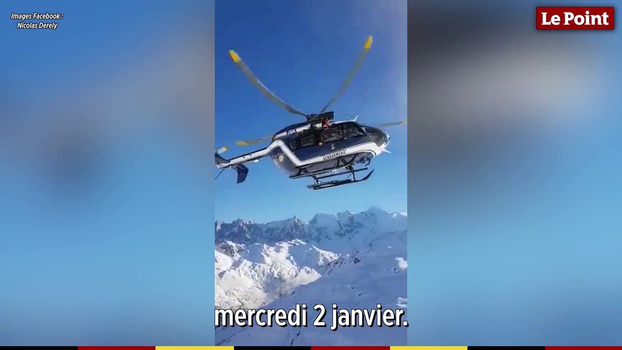 Alpes : la Gendarmerie réalise une manoeuvre spectaculaire  lors d'un sauvetage en hélicoptère