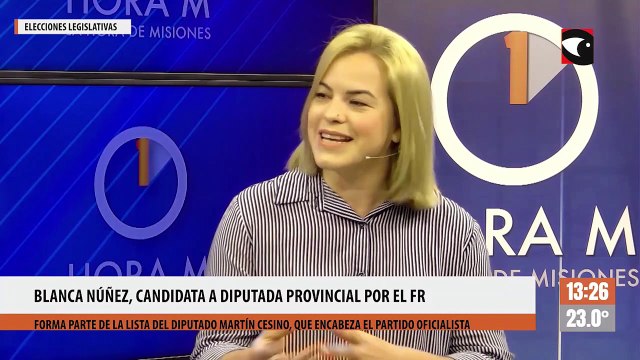 Blanca Núñez, candidata a diputada provincial por el frente renovador