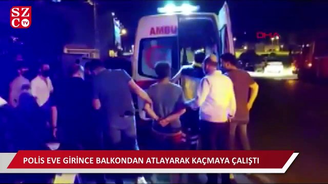 Sultanbeyli'de annesini rehin aldı; polis eve girince balkondan atlayarak kaçmaya çalıştı