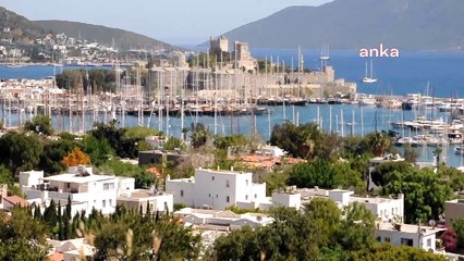 Bodrum’da sahiller turistlere kaldı…