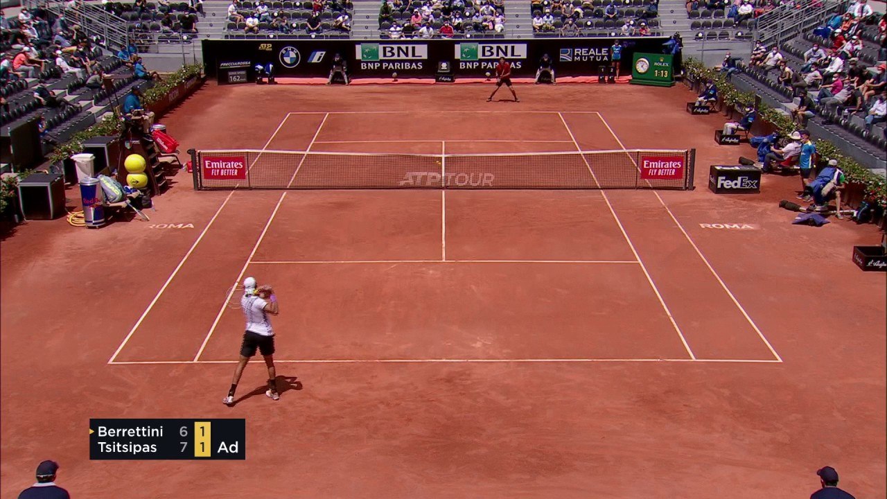 Berrettini v Tsitsipas | Italian Open Match Hig...