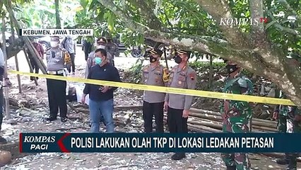 Polisi Olah TKP Kasus Ledakan Petasan yang Tewasakan 4 Orang Warga Kebumen
