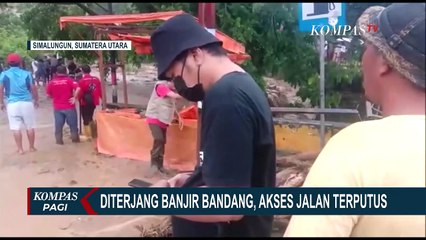 Banjir Bandang Terjang Kota Wisata Parapat Danau Toba, Puluhan Rumah Rusak