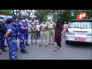 Congress & BJP Protest In Puducherry, Heavy Security Deployed