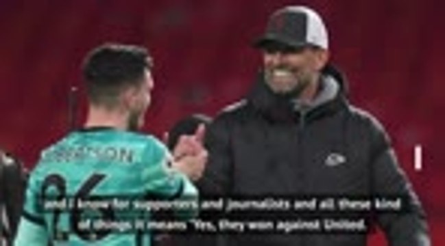 The perfect time to win at Old Trafford - Klopp