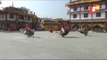Cultural Dance Of Buddhist Monks In Bhutan, Monks Perform Dance For Liberation From Evil Spirits