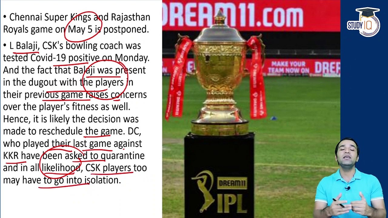 Indian Premier League 2021 suspended amid rising number of Covid cases in India