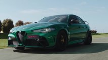 The new Alfa Romeo Giulia GTA in Montreal Green Driving Video