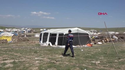 ESKİŞEHİR MEVSİMLİK İŞÇİ ÇADIRINA 'KORONAVİRÜS' KARANTİNASI