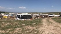 ESKİŞEHİR - Tarım işçilerinin kaldığı çadır alanında bir aile karantina altına alındı