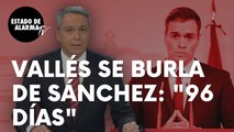 El periodista Vicente Vallés se burla de Pedro Sánchez tras la última del socialista: “96 días”