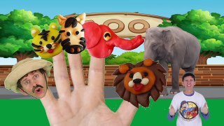 Finger Family Song - Zoo Animals With Matt | Nursery Rhymes, Children'S Song | Learn English Kids