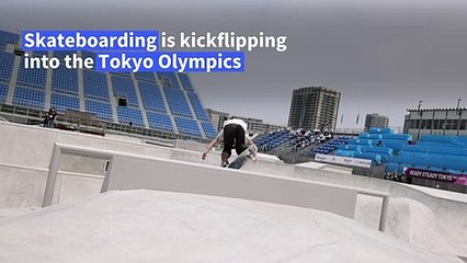 Tokyo Olympics: Skateboarders take part in test event