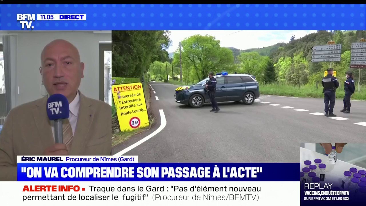 Traque dans le Gard: le procureur de Nîmes (Gard) explique travailler sur "deux axes complémentaires", la localisation du fugitif et son profil