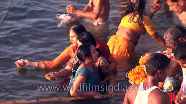 Lakhs of devotees flock Ganga Ghat in Varanasi during Maha Shivratri festival