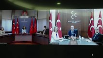 MHP heyeti CHP heyetiyle video konferans aracılığıyla bayramlaştı