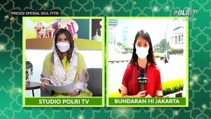 Kondisi Lalu Lintas di Bundaran HI Selama Perayaan Idulfitri 1442 H