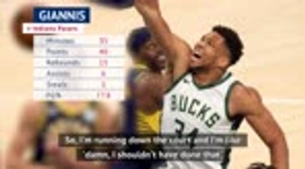 Giannis explains reasoning behind muted dunk celebrations