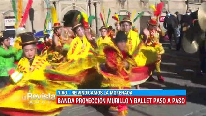 Reivindicamos el origen boliviano de la Morenada con mucha danza y música en la plaza San Francisco