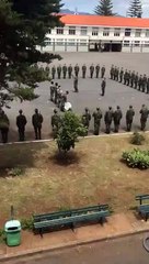 Militares cantam músicas do Sporting durante curso de formação de praças