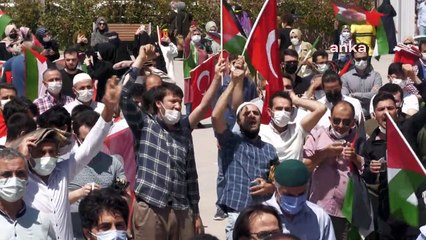 Tam kapanmada İsrail protesto konvoyu