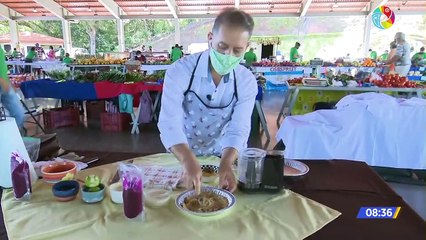 Preparamos pastel de queso con pitahaya