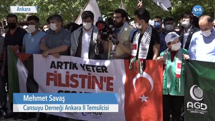 Ankara’da İsrail’i Protesto Eylemleri