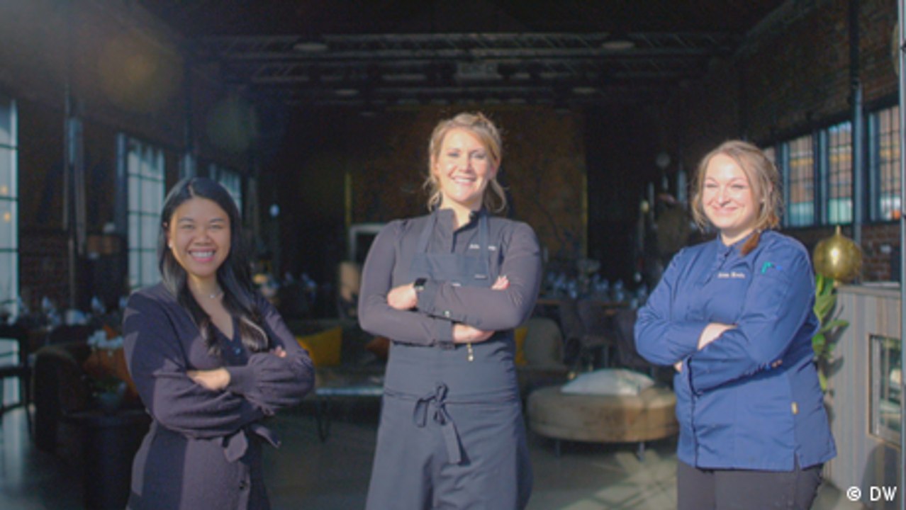 Sterneköchin Julia Komp und ihr Frauenteam