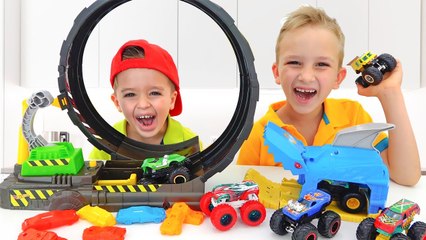 Nikita play with Hot Wheels Monster Truck