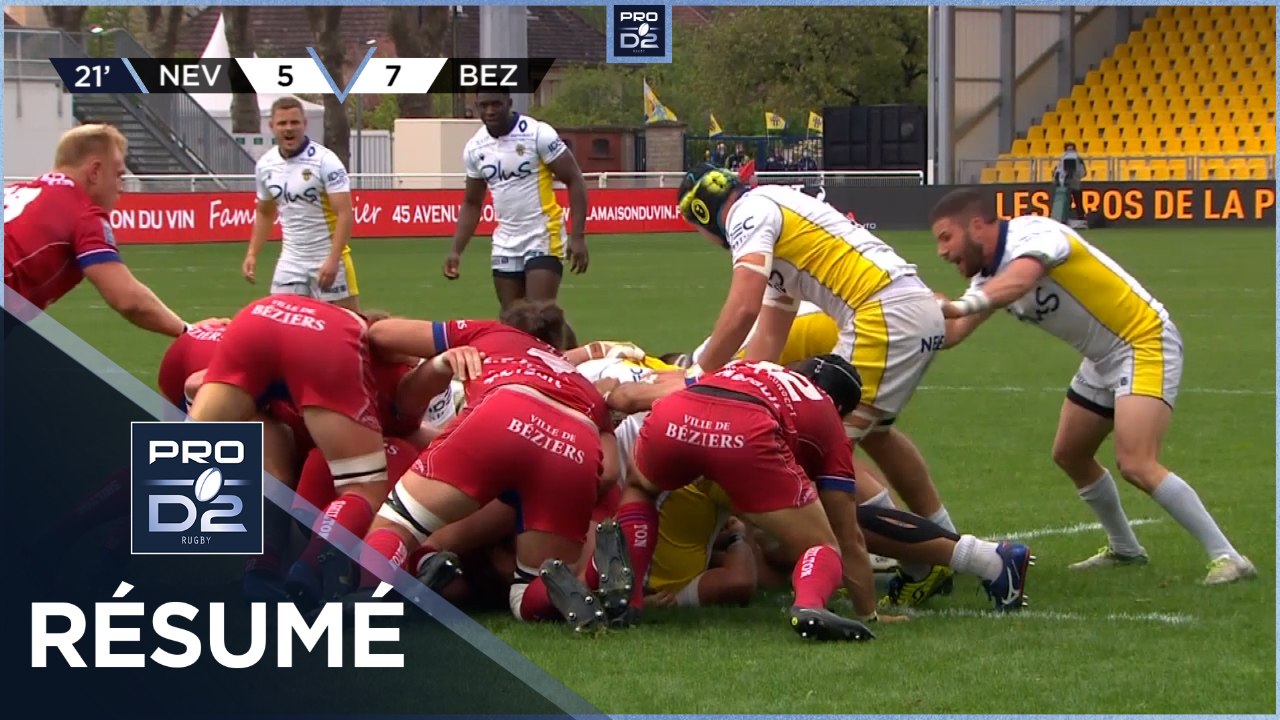 PRO D2 - Résumé USON Nevers-AS Béziers Hérault: 21-16 - J30 - Saison 2020/2021