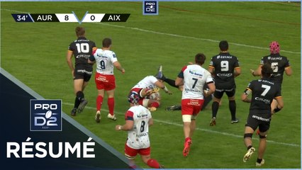 PRO D2 - Résumé Stade Aurillacois-Provence Rugby: 43-5 - J30 - Saison 2020/2021