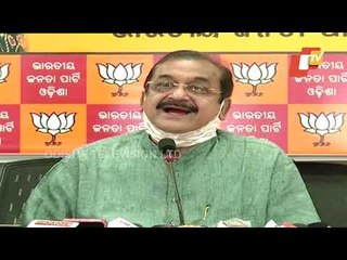State BJP Chief Sameer Mohanty Addresses Press On Paddy Procurement Issue