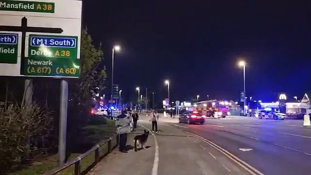 Lane End Allotments fire in Sutton in Ashfield