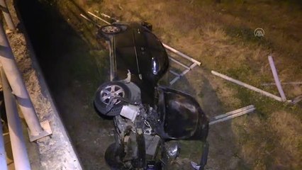 Otomobil şarampole devrildi: 1 yaralı